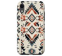 Carcasa para iPhone XR Vintage Azteca Tribal Patrón Geométrico Western Boho Chic