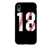 Carcasa para iPhone XR Vintage Baseball Mom #18 Jersey Jugador de Béisbol Número 18