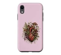 Carcasa para iPhone XR Vintage Dark Academia Hongo Helecho Botánico Corazón