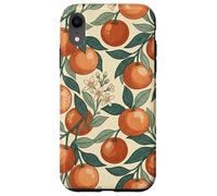 Carcasa para iPhone XR Vintage Orange Fruit and Blossom Botanical Pattern