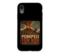 Carcasa para iPhone XR Vintage Pompeya Diversión Run Antigua Roma Volcán Erupción Humor