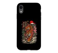 Carcasa para iPhone XR Vintage Tattoo Tiger Estilo Japonés Arte Monte Fuji Gráfico