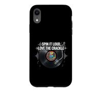 Carcasa para iPhone XR Vinyl Record Collector Spin It Loud Love The Crackle