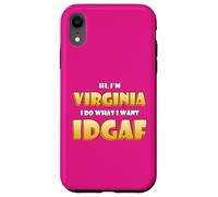 Carcasa para iPhone XR Virginia Joke Idgaf Meme Cute Halloween Costume For Virginia