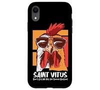Carcasa para iPhone XR Vitus Catholic Saint Overleeping Snooze Funny Cool Rooster