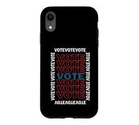 Carcasa para iPhone XR Vote Red White Blue Retro Voter Voting Election 2026