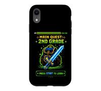 Carcasa para iPhone XR Vuelta a la Escuela Main Quest 2do Grado Segundo Grado Videojuego