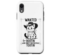 Carcasa para iPhone XR Wanted for Rootin Most Definitely Tootin Cowboy Cat Farting