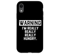 Carcasa para iPhone XR Warning: I'm Really Really Really Hungry Funny Food Dad Joke