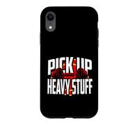 Carcasa para iPhone XR Weightlifting Motivation Pick Up Heavy Stuff Gym Graphic