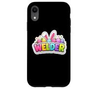 Carcasa para iPhone XR Welder Happy Easter Welding Bunny Egg Hunt Orejas Primavera