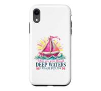 Carcasa para iPhone XR When You Pass Through Deep Waters Isaías 43:2 Versículo de la Biblia