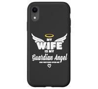 Carcasa para iPhone XR Wife Is My Angel She Watches Over Me In Memory