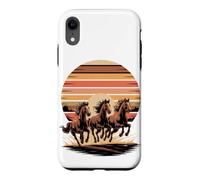 Carcasa para iPhone XR Wild Horses Running Free Equestrian Horse Lover