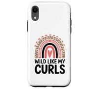 Carcasa para iPhone XR Wild Like My Curls Pelo Rizado Arco Iris Corazón Amor Rizado