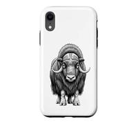 Carcasa para iPhone XR Wild Musk Buey Amante Ártico Vida Silvestre Naturaleza Arte