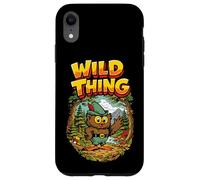 Carcasa para iPhone XR Wild Thing! Retro Woodsy Owl Give a Hoot Vintage Earth Day