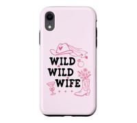 Carcasa para iPhone XR Wild Wild Wife Bachelorette Get Nashty Cowgirl Bride Cowboy