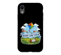 Carcasa para iPhone XR Wind Line Calm Cometa Carrete Viento