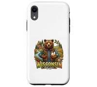 Carcasa para iPhone XR Wisconsin Granja Oso Campo Naturaleza Cosecha