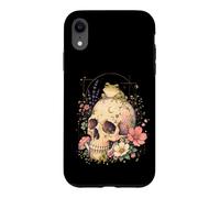 Carcasa para iPhone XR Witchy Cottagecore Skull Flowers Frog Goblincore Estética