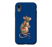Carcasa para iPhone XR Womens Girls Kids Multicolored Folk Art Pet Rat Lover