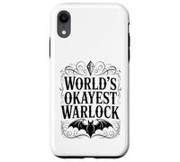 Carcasa para iPhone XR Worlds Okayest Warlock Humor Fantasía Diseño