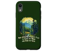 Carcasa para iPhone XR Y en el Bosque voy Amante de la Naturaleza Senderismo de montaña
