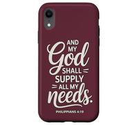 Carcasa para iPhone XR Y mi Dios suplirá Todas mis Necesidades Filipenses 4:19