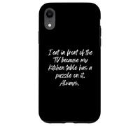 Carcasa para iPhone XR Yo como Delante de la televisión Porque me encantan los Rompecabezas