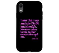 Carcasa para iPhone XR Yo Soy el Camino: la Verdad, la Vida, Juan, Las Escrituras, Versículo de la Biblia, Dios Ora