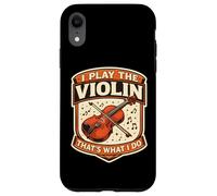 Carcasa para iPhone XR Yo toco el violín eso es lo Que Hago Profesor Violinista Vintage