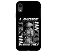 Carcasa para iPhone XR Yo Trabajo Mientras Otros Hablan Samurai Silent Grind Samurai Cita