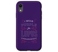 Carcasa para iPhone XR YO Uso Morado para Lupus Conciencia SLE Meme