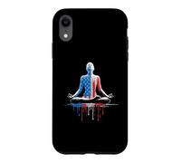 Carcasa para iPhone XR Yoga Yogi Mediación Zen Bandera Americana USA Drip Graffiti