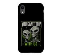 Carcasa para iPhone XR You Can't Trip with Us Funny Alien Retro Vintage UFO Graphic