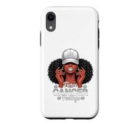 Carcasa para iPhone XR Zodiac Cancer Inspired Afro Women White Grey Cap Black Girl