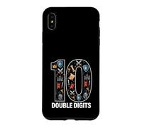 Carcasa para iPhone XS MAX 10 Caballeros y Castillo Cumpleaños Doble Dígitos