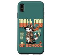 Carcasa para iPhone XS MAX 100th Day of School Teachers Kids Child Happy 100 Days Cat