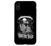 Carcasa para iPhone XS MAX 25 Years Down Forever To Go Pareja gótica 25 Aniversario