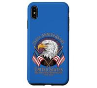 Carcasa para iPhone XS MAX 250 Aniversario USA Bald Eagle American Flag Patriot 1776