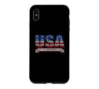 Carcasa para iPhone XS MAX 4 de Julio USA Dot Letter