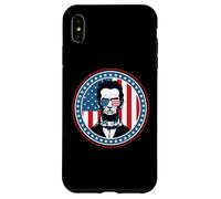 Carcasa para iPhone XS MAX 4th of July America Flag Merica Abe Lincoln Independence Day