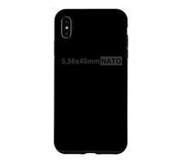 Carcasa para iPhone XS MAX 5.56 x 45 mm OTAN Divertido Estilo Militar Munición