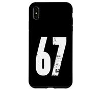 Carcasa para iPhone XS MAX 67 Diseño gráfico de números atrevidos envejecidos