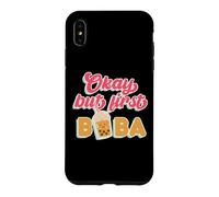 Carcasa para iPhone XS MAX A Juego Boba Tea Love Okay But First Boba
