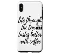 Carcasa para iPhone XS MAX A Través De La Lente Sabe Mejor Arte Amante del Café