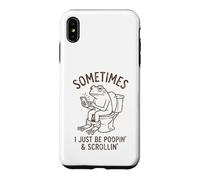 Carcasa para iPhone XS MAX A Veces Solo Estoy cagando una Rana, Divertido, mamá, papá, Viejo cumpleaños