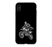 Carcasa para iPhone XS MAX Abraham Lincoln Wheelie Dirt Bike Historia Divertida