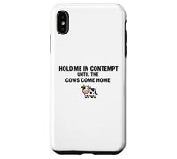 Carcasa para iPhone XS MAX Abrázame en desprecio hasta Que Las Vacas vuelvan a casa Abogado Divertido